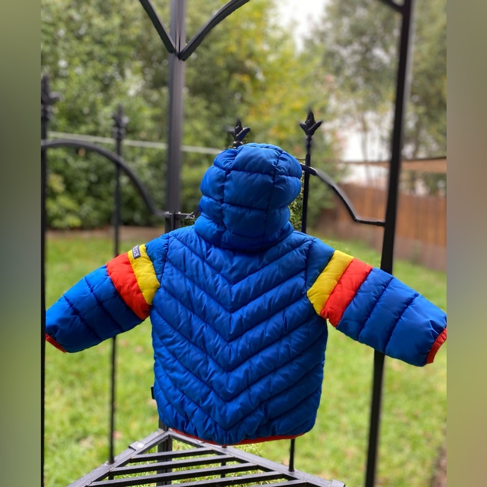 Spyder Blue and Yellow Puffer Jacket - Picture 3 of 6